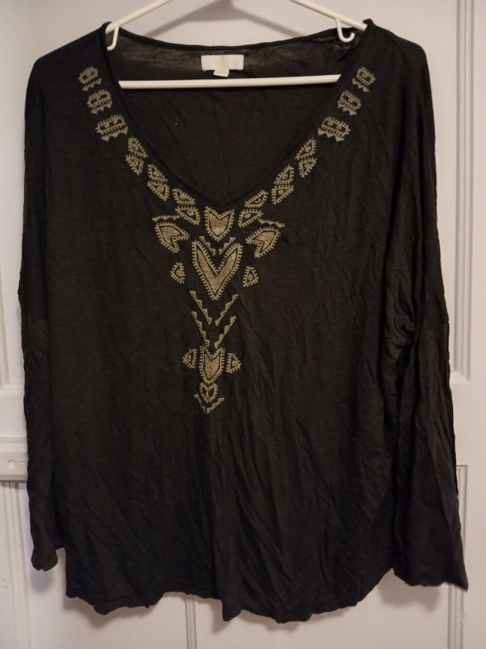C Womens XL Black Long Sleeve Shirt - Picture 1 of 1